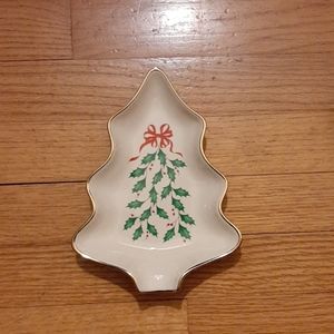 LENOX CHRISTMAS TREE DISH